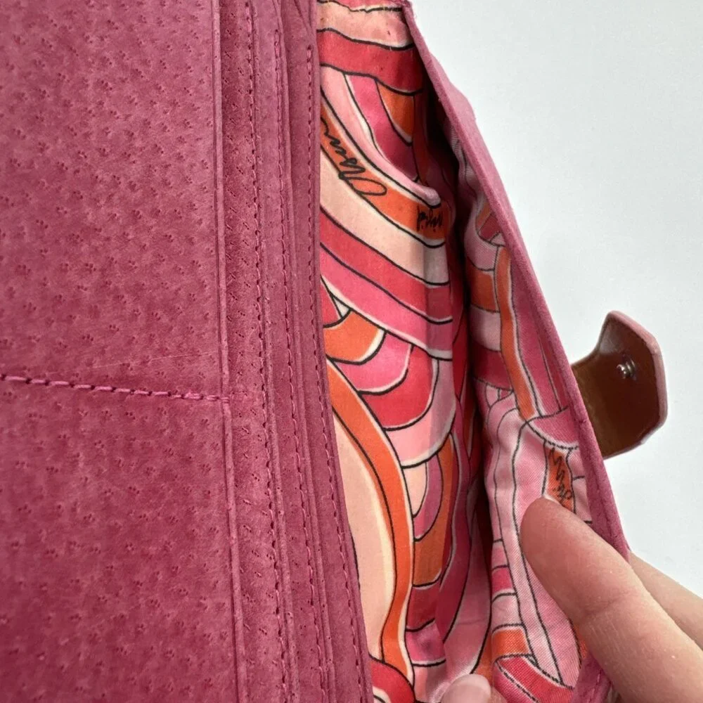 Sigrid Olsen Wallet Tan Leather Clutch Zip Pocket Cards Holder Money Pouch Lined - Picture 7 of 12